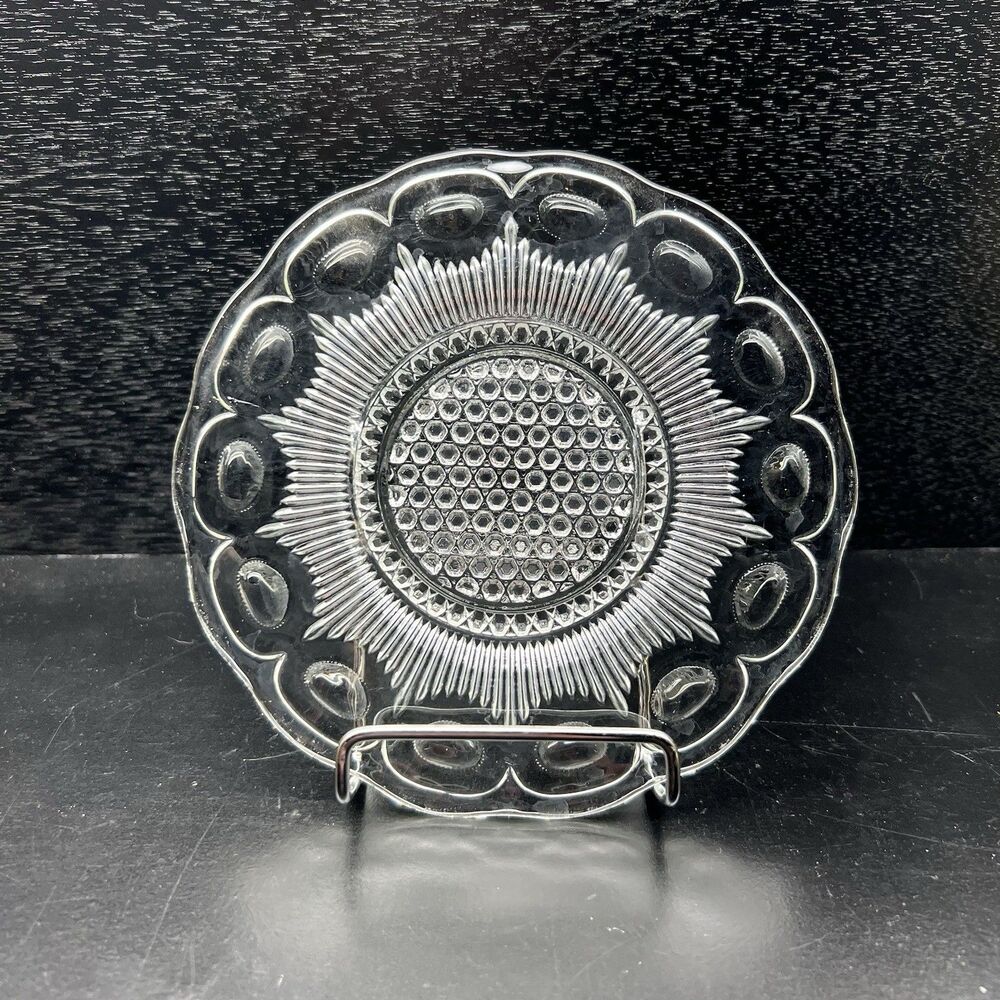 St. Genevieve Clear 6” Bread & Butter/Side Plate, Bartlett Collins, Vintage 1960